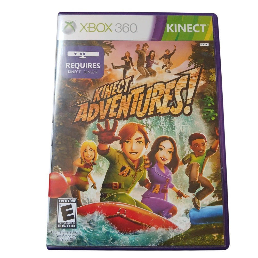 Microsoft Kinect Adventures‎ Video Game Xbox 360 One Size Purple Kinect Required